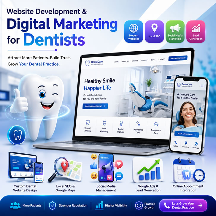 Website Development & Digital Marketing for Dentists in Pune